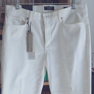 Banana Republic White Skinny Jeans